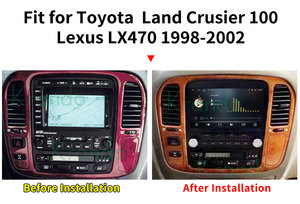 Unidad principal de coche Krando de 9 pulgadas para TOYOTA Land Cruiser 100 LEXUS LX470 1998 - 2002 <span class=keywords><strong>Android</strong></span> Auto estéreo inalámbrico Carplay navegación - Product Image 2