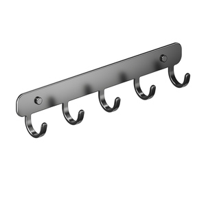 Appendiabiti da Parete Moderno Multifunzione in Metallo con 6 Ganci per Vestiti, Borse, Cucina, Bagno, Durevole e Autoadesivo - Product Image 6