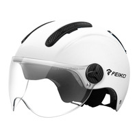 Casque de moto demi-face à double visière, chaud pour l'hiver, en ABS, avec cache-cou, nouvelle norme nationale, accessoire toutes saisons