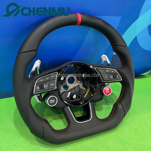 Volante Deportivo de Cuero para Auto, de Fábrica, para Audi S7 A4 A5 A6 A7 <span class=keywords><strong>Q2</strong></span> Q3 Q5 A3 S3 S8 R8 Q5 Q3 <span class=keywords><strong>Q2</strong></span> Q7 Q8 con Botón de Encendido - Product Image 2