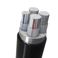 Câble d'alimentation isolé en XLPE en aluminium, blindé ou non blindé, avec gaine en PVC 0,6/1 kV pour la distribution d'énergie souterraine