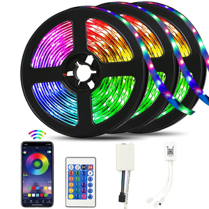 Guirlandes lumineuses <span class=keywords><strong>LED</strong></span> de Noël 5m 5050 <span class=keywords><strong>RGBW</strong></span> 60 <span class=keywords><strong>LED</strong></span>/m, <span class=keywords><strong>kit</strong></span> complet avec télécommande/application/commande vocale, garantie 1 an - Product Image 1