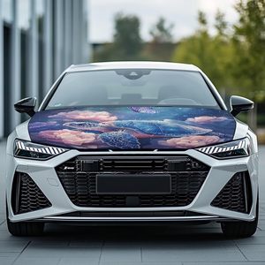 Housse de capot de voiture avec drapeau mexicain 4X5 pieds en polyester - Product Image 3