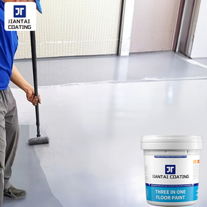 สีอีพ็อกซี่เรซิ่นเคลือบพื้นสำหรับงานตกแต่งภายในบ้าน ห้องนั่งเล่น สีเคลือบพื้นสูตรน้ำ 3 in 1 - Product Image 1
