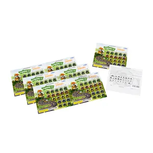 Eco-Friendly raspadinhas fornecedores impressão Scratch Off bilhetes livre Design raspadinhas cartões