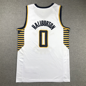 Alta calidad 2425 Indiana Team 43 0 <span class=keywords><strong>Pascal</strong></span> Siakam Tyrese Haliburton uniformes de baloncesto cosido camiseta de baloncesto con logotipo - Product Image 5