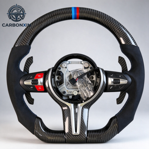 Volant en fibre de carbone pour BMW E92 F30 F10 E60 F31 F82 E61 E90 E39 E91 E70 E46 F22 E53 F80 F48 F01 F32 F36 - Product Image 2