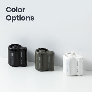 พัดลมพกพาแบบคาดเอว ชาร์จไฟได้ แรงลมทรงพลัง พัดลมแบบหนีบเสื้อ สำหรับงานในฟาร์ม เดินป่า - Product Image 5