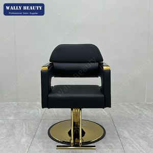Sillón de Barbería Wally Beauty Negro y Dorado 2025 Silla de Estilo para Estudio y Salón de Belleza - Product Image 2