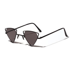Nouvelles Lunettes de Soleil pour Femmes 2021, Cadre Métallique Tendance, Petit Triangle, Style Steampunk, UV400 - Product Image 3