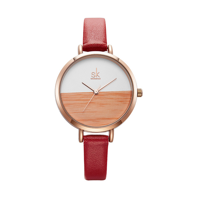 OEM ODM Women Quartz Clock Watch Jam Tangan K8036 Casual Ladies Leather Pin Time Watches