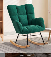 Fauteuil en velours moderne nordique avec housse amovible, base confortable, pieds en acier inoxydable, style panneau de bois, pour salon de détente