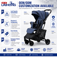 Poussette pliable de haute qualité pour bébé, vente en gros, avec ceinture de sécurité à cinq points, pour enfants de 3 ans, en alliage, matériau PU et EVA
