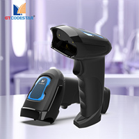 Escáner de Códigos de Barras 1D 2D Inalámbrico GTCODESTAR, Lector de Códigos QR USB, Lector de Códigos de Barras Láser 2.4G para Inventario