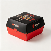 Livraison rapide, papier anti-graisse pour hamburger, boîte à hot-dogs, boîte à poulet, boîte à emporter