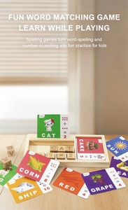 Gioco di conteggio delle parole in italiano XR 2026, Giocattolo in legno per l'abbinamento delle lettere, Puzzle Montessori per l'apprendimento dell'alfabeto e l'educazione. - Product Image 3
