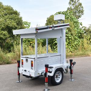 Remorque de surveillance mobile solaire avec 2 panneaux et télécommande UST-900 Remorque de surveillance mobile UST-900 - Product Image 3