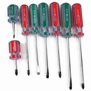 Nhà Máy Trong Suốt Rõ Ràng Nhựa Xử Lý <span class=keywords><strong>Screwdriver</strong></span> Với Đầu Đen - Product Image 2