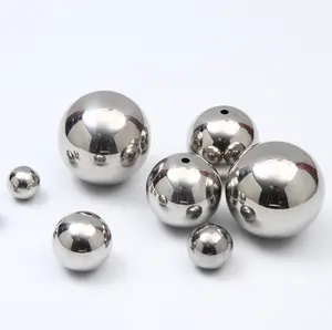Сферический шар с отверстием под заказ, 100 мм, из нержавеющей стали, 10 см, зеркальный металлический шар для украшения