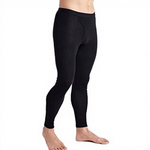Professional Manufacturer Men's Gym Leggings Compression Pants Skinny Sportswear Knitted Breathable Anti-Bacterial Quick Dry - Product Image 1