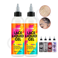 Oalen Échantillon Gratuit Marque Privée Adhésif Liquide Transparent à Tenue Forte pour Perruques, Colle Gel pour Perruques Lace Front, Closures et Toupees Cheveux Humains
