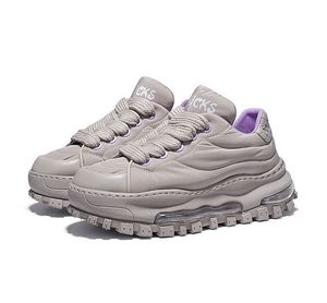 Nouvelle conception – Chaussures décontractées unisexe en maille avec fermeture à lacets, marque tendance, amorti, antidérapantes, rehaussantes et à semelle épaisse - Product Image 4