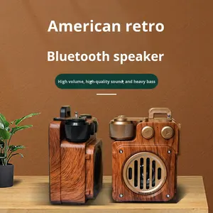 Alta Qualidade De Som Retro Com Fio Speaker Portátil Mini Computador Desktop RGB LED Iluminação IPX4 À Prova D' Água Bateria Alimentado 5W Saída - Product Image 3