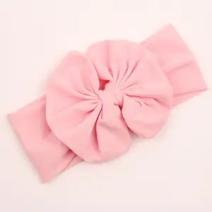 Promotional cotton children's bow head band fancy plain baby headbands