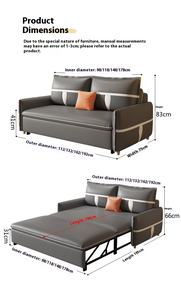 Canapé-<span class=keywords><strong>lit</strong></span> pliable multifonctionnel pour petits appartements Double extensible pour s'asseoir et dormir Salon Chambre d'hôtel - Product Image 6
