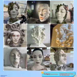 Escultura de Espuma Abstracta Personalizada Shenghui Sh-003, Figura Decorativa Grande para Bar, Dragón, Fénix, Caballo Blanco, Escultura para Fotos - Product Image 1