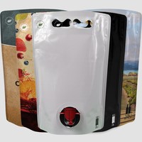 Emballage de sac BIB personnalisé imprimé dans une boîte, distributeur de café et de vin avec valve