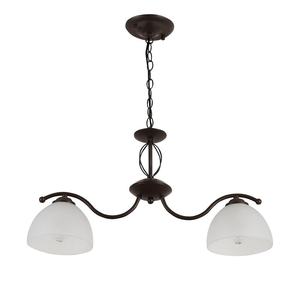 Lampada da tavolo 2xE27 colore marrone, dimensioni 54x15 cm, ideale per illuminazione decorativa e ambiente accogliente. - Product Image 1