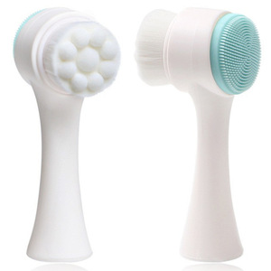 <span class=keywords><strong>Brosse</strong></span> <span class=keywords><strong>nettoyante</strong></span> double <span class=keywords><strong>visage</strong></span> <span class=keywords><strong>Brosse</strong></span> pour le <span class=keywords><strong>visage</strong></span> en <span class=keywords><strong>silicone</strong></span> pour cheveux doux <span class=keywords><strong>Brosse</strong></span> <span class=keywords><strong>nettoyante</strong></span> manuelle pour démaquiller en profondeur - Product Image 4