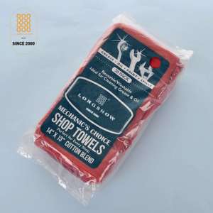 Serviette de magasin de mécanicien industriel rouge en coton mélangé à usages multiples vente en gros - Product Image 6