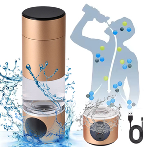 زجاجة مياه هيدروجينية ذكية OEM بتركيز 5000 جزء في البليون، محمولة مع مولد تحليل كهربائي SPE PEM للترطيب اليومي - Product Image 3