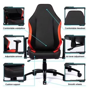 <span class=keywords><strong>Silla</strong></span> de Oficina Ergonómica Giratoria, Convertible, Ajustable, con Masaje, Tapizada, Plegable, para Juegos, Marca de Lujo, Alternativas a <span class=keywords><strong>Razer</strong></span>, OEM - Product Image 6