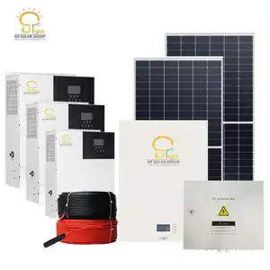 High quality solar system 5kw complete with high efficiency 500W panels price energy 20kW whole house power for home