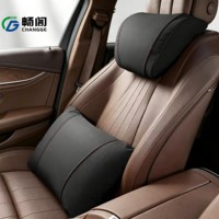 Almohada de Soporte Lumbar para Auto en Cuero PU de Producción Propia, Cojín Ergonómico Multicolor para Asiento de Coche, para Descanso al Conducir