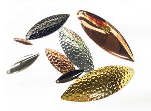 Cuchillas de Willowleaf para Spinner, Martilladas, Lisas, de Latón Niquelado o Pulido, Tamaños 0, 1, 2, 3, 4, 5, 6 - Product Image 3