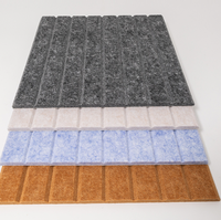 Panneaux muraux acoustiques 100% fibre de polyester, isolation phonique, noir, pour design d'intérieur moderne et minimaliste, utilisation en extérieur et en entrepôt