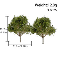 Modèle d'arbre miniature en plastique multi-échelles HO et N, accessoire de paysage DIY pour diorama architectural et table de sable