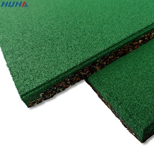Gran oferta de fábrica, 20 "x 20" x 3/4 ", azulejo de goma resistente, alfombrilla roja antideslizante a prueba de intemperie <span class=keywords><strong>para</strong></span> parque infantil, gimnasio al aire libre - Product Image 3
