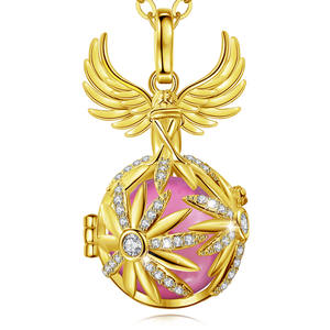 Harmony Ball Gold Angel Music Chime Wishing Ball Pregnancy Mexican Bola Kalung Liontin - Product Image 1