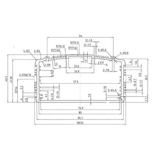 <b>Metal</b> Control <b>Box</b> Custom Industrial Powder Coated Aluminum Alloy Audio Amplifier IP54 Rated 110x89x46MM - Product Image 4