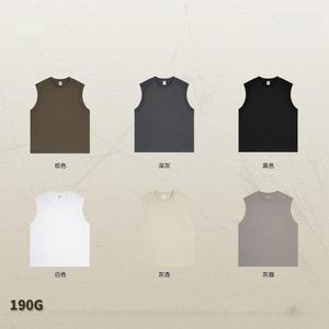 Camiseta sin mangas de algodón de secado rápido 190G para hombre, corte raglán, venta al por mayor, logotipo personalizado, ropa urbana, chaleco deportivo de baloncesto - Product Image 5