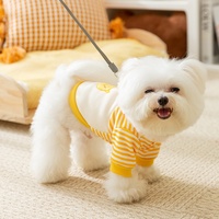 Fournisseur OEM/ODM – Nouveau sweat à capuche rayé motif canard de dessin animé pour animaux de compagnie, vêtements fins pour chiens et chats, idéal pour chiots et Teddy, vente en gros, personnalisable