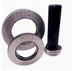 Конусные трубчатые резьбонарезные кольца манометр левое и правое зубья R RC1/<span class=keywords><strong>16</strong></span> 1/4 1/8 3/8 1/2 3/4 1 дюйм - Product Image 1