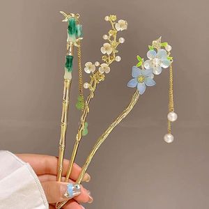 กิ๊บติดผมสไตล์จีนโบราณ ลายดอกลิลลี่วัลเล่ย์ ประดับพู่ห้อยระย้า สำหรับ<span class=keywords><strong>ผู้หญิง</strong></span> งานแฮนด์เมดคุณภาพสูง - Product Image 1