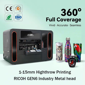 Impresora UV Rotativa Digital de Gran Diámetro Jucolor 360, Venta Directa de Fábrica Profesional para Botellas de Vino y Latas de Cerveza - Product Image 2