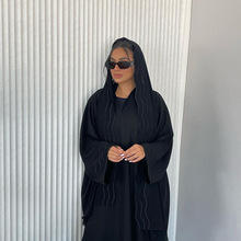 <span class=keywords><strong>Abaya</strong></span> Elegante di Dubai per l'Eid 2026, Lussuoso Vestito Musulmano Modesto Turco, Kaftan Kimono Aperto per Donne - Product Image 2
